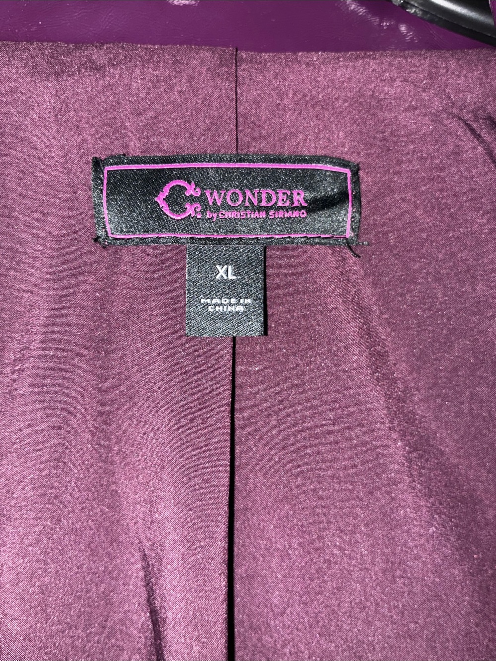 Christian Soriano Covington Women's Purple Plaid Tweed Zip Jacket - Picture 2 of 3